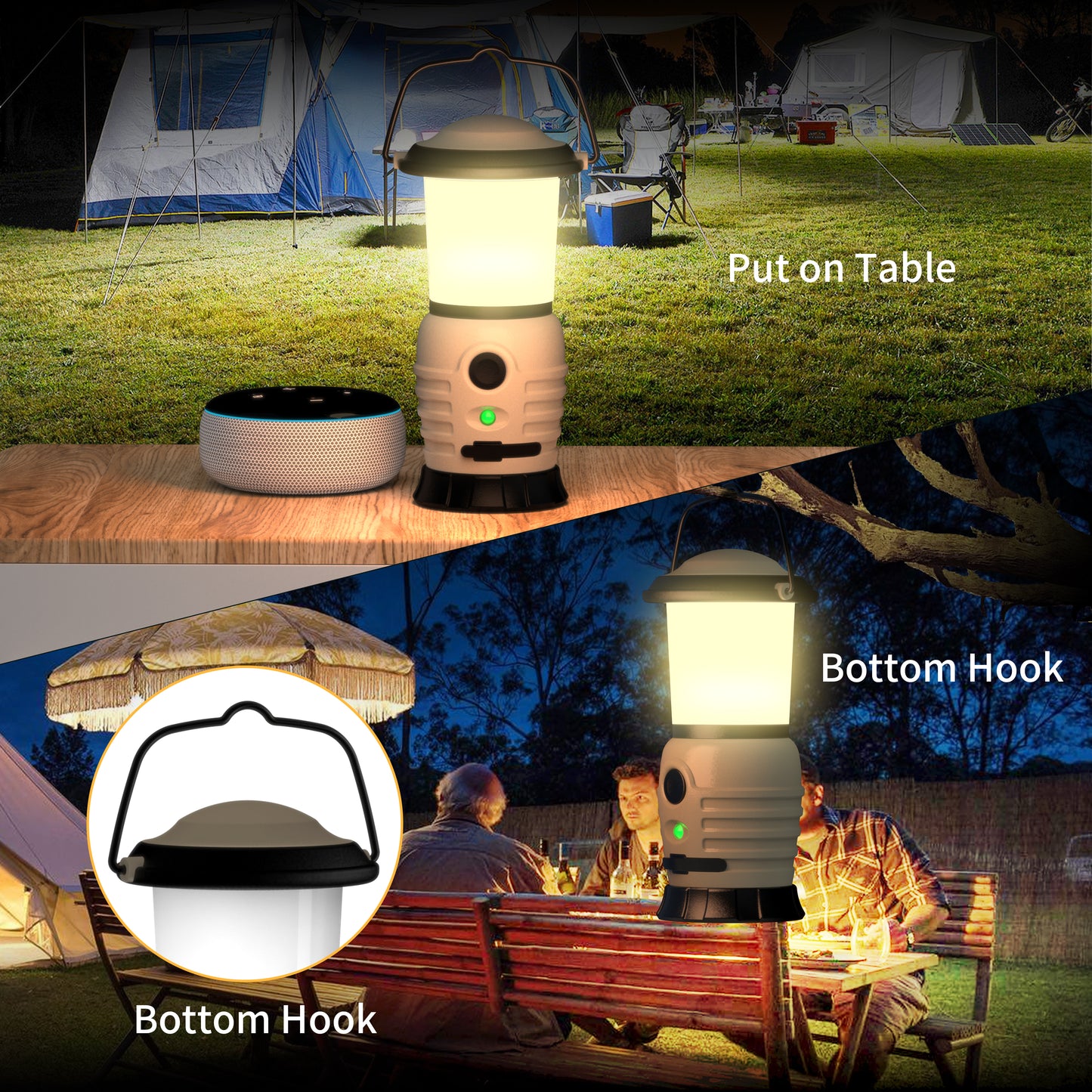 Skywoods 500 Lumen Rechargeable Camping Lantern L50270