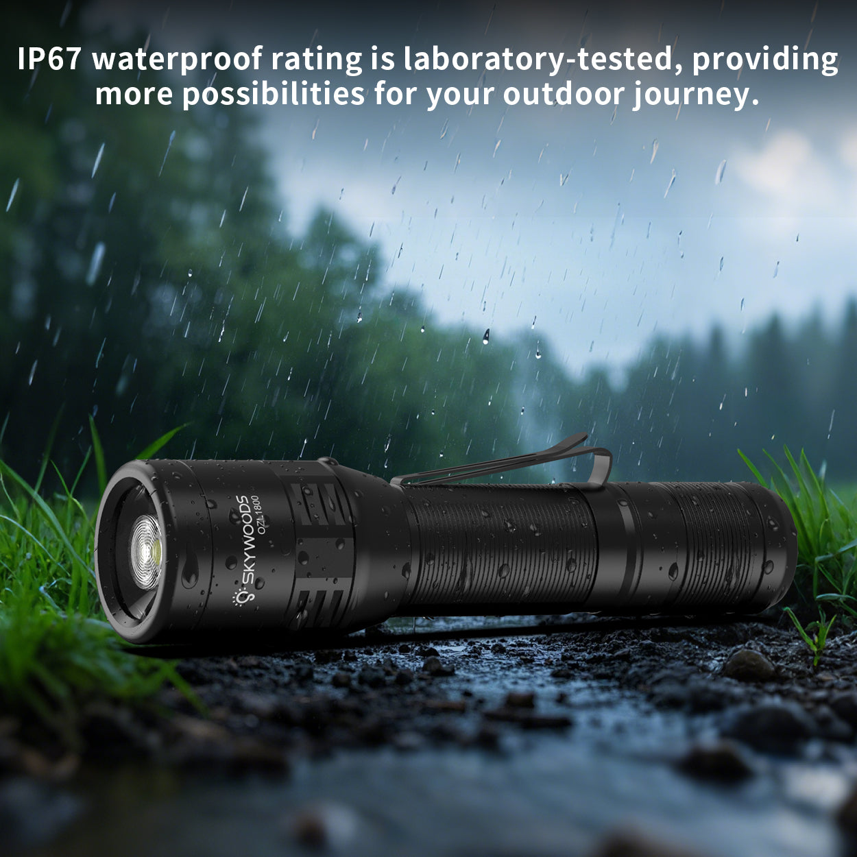 Skywoods 1800 Lumen Zoomable Torch Light OZL1800