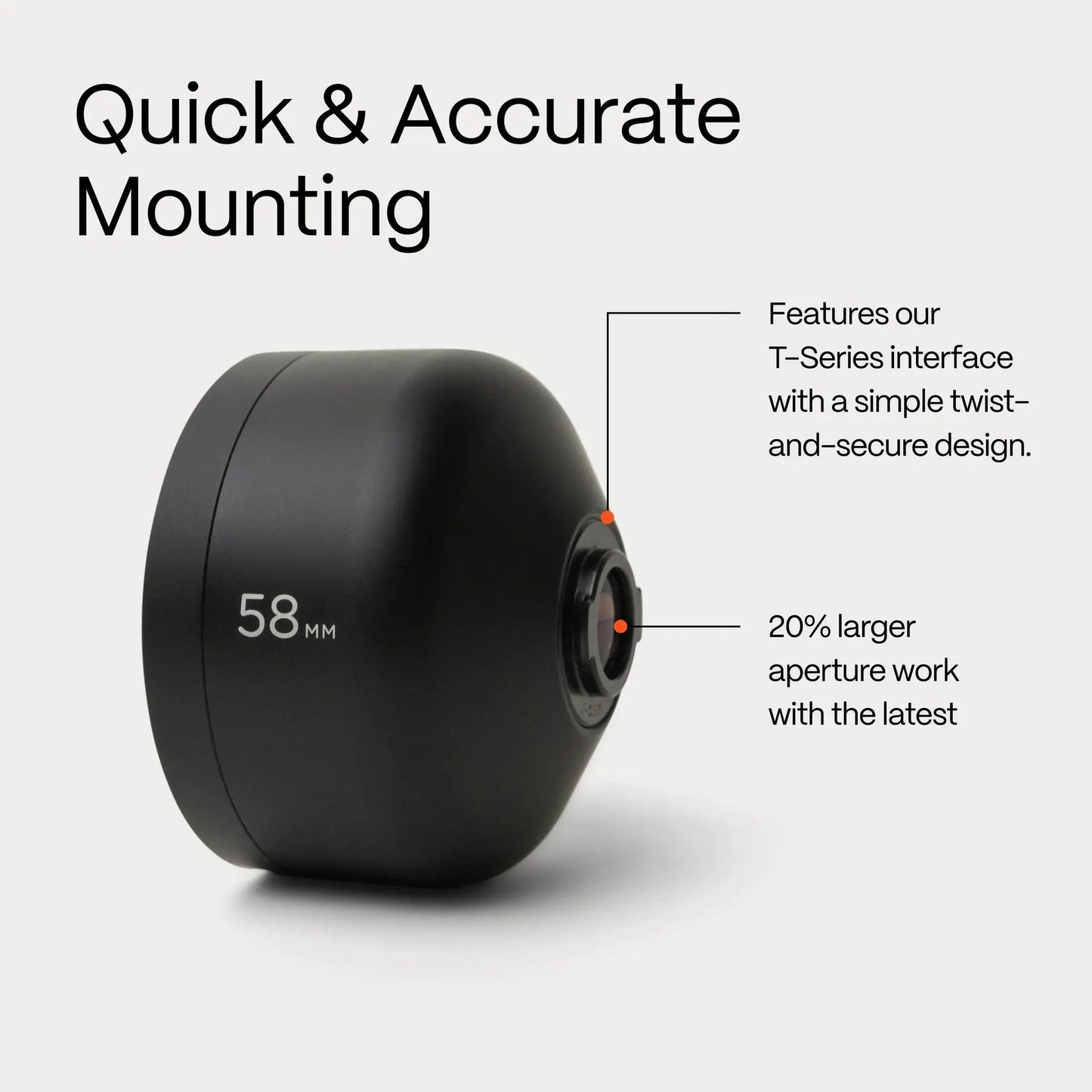 Moment Tele 58mm Mobile Lens | T-Series