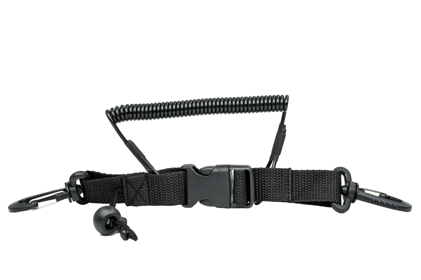 Coil Lanyard with multiple attachment points to secure Housing to Buoyancy Device