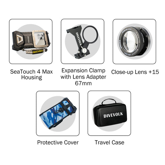 Divevolk SeaTouch 4 Max Plus Macro kit