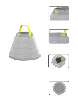 Skywoods 350 Lumen Foldable Solar Camping Lantern L51980