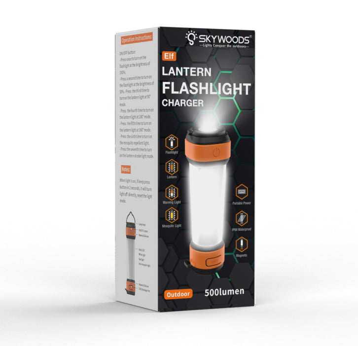 Skywoods Rechargeable Camping Lantern with Mosquito Repel Mode L70931