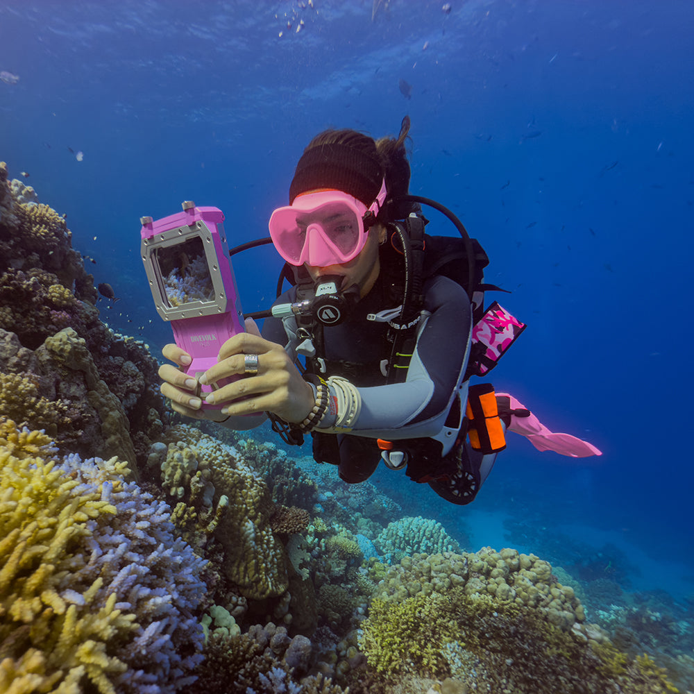 Divevolk SeaTouch 4 Max Plus Pink Underwater Touchscreen Housing