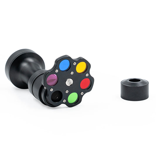 Colour Filter Wheel seen fitted to Snoot