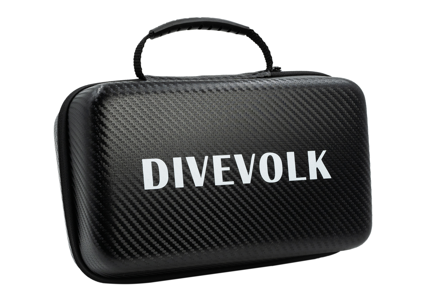 Black carrying case with 'DIVEVOLK' branding on a white background