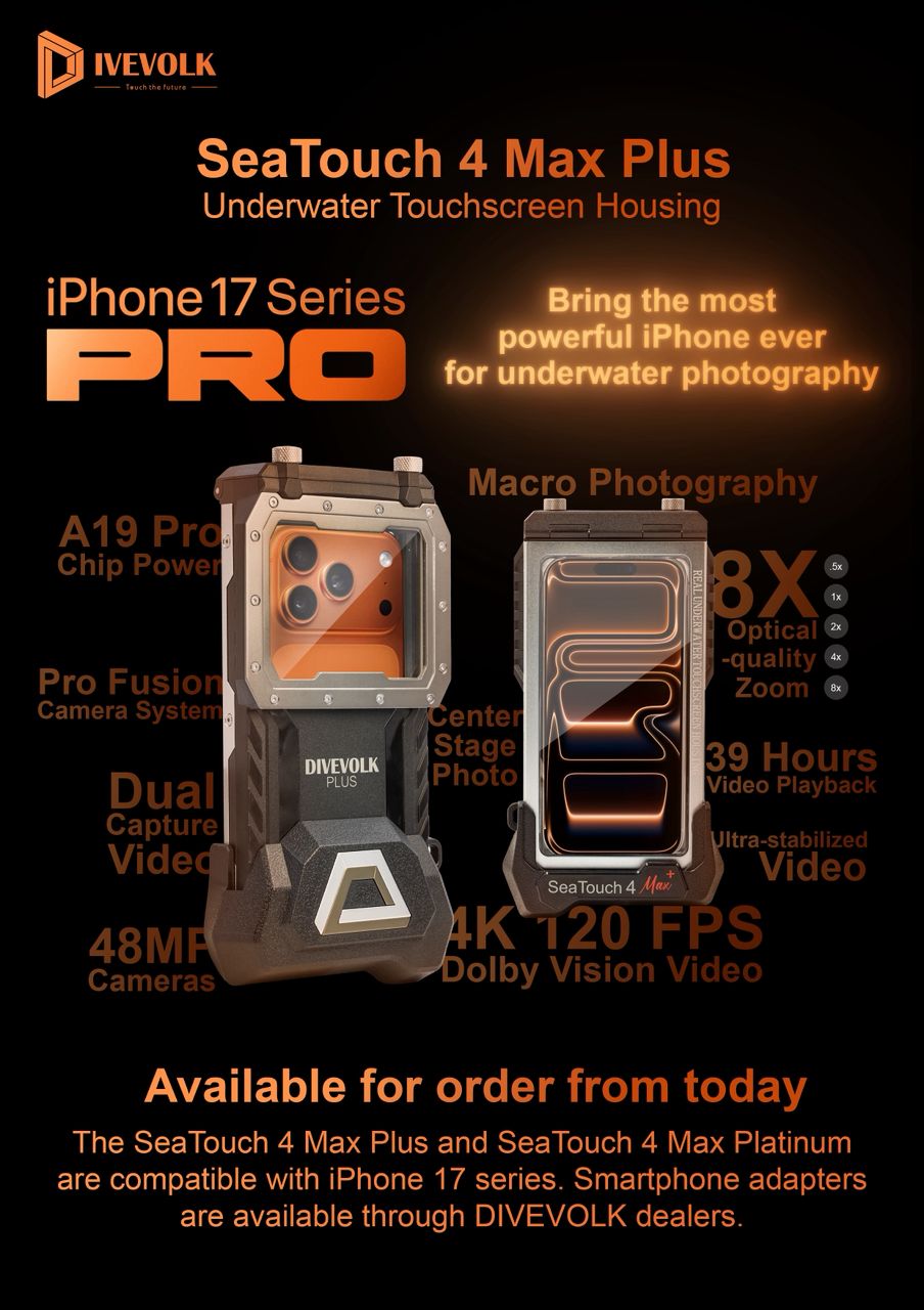 New iPhone 17 Series compatible with Divevolk Housings - LightBalance Underwater Imaging