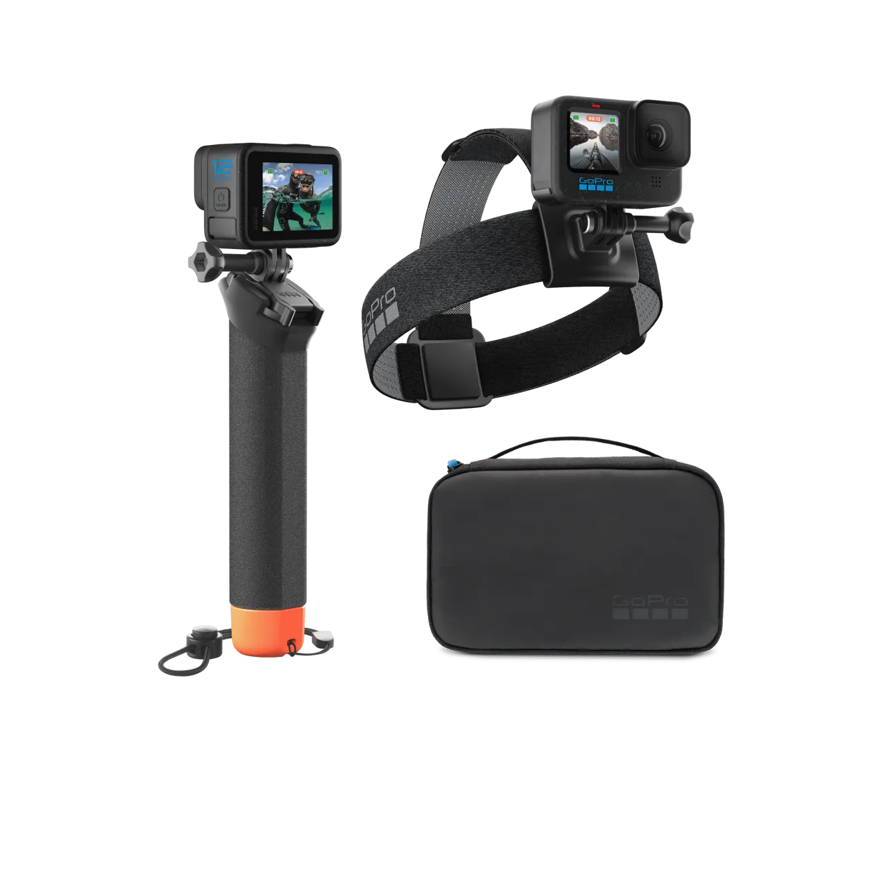 GoPro Adventure Kit 3.0 | The Handler, Head Strap 2.0 + Compact Case