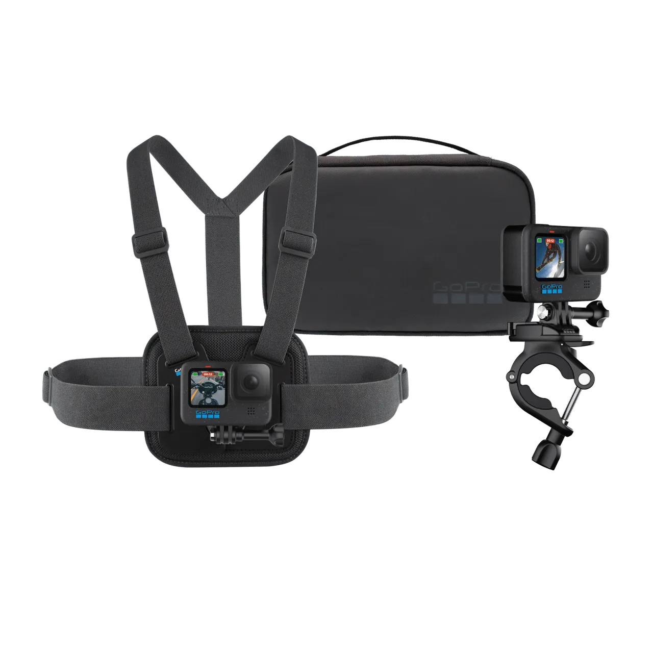 GoPro Sports Kit | Chesty + Handlebar / Seatpost / Pole Mount + Camera Case