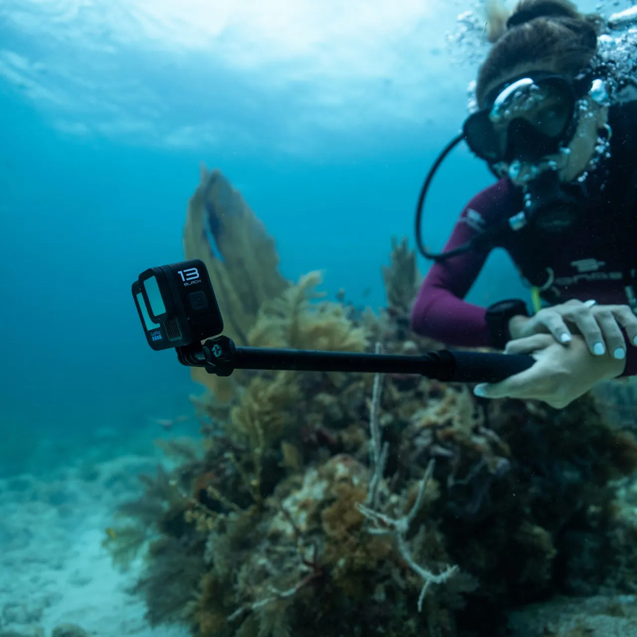 GoPro 4ft (1.2m) Extension Pole | Invisible 360 Grip | Extension Pole