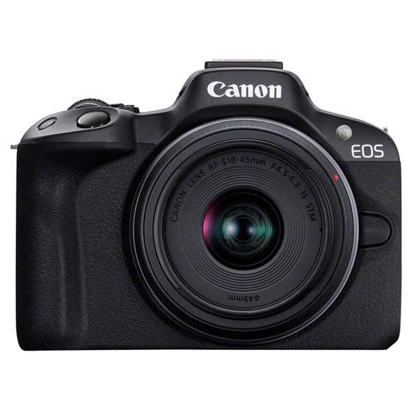 Canon EOS R50 Camera Black with RF-S 18-45mm Lens Kit