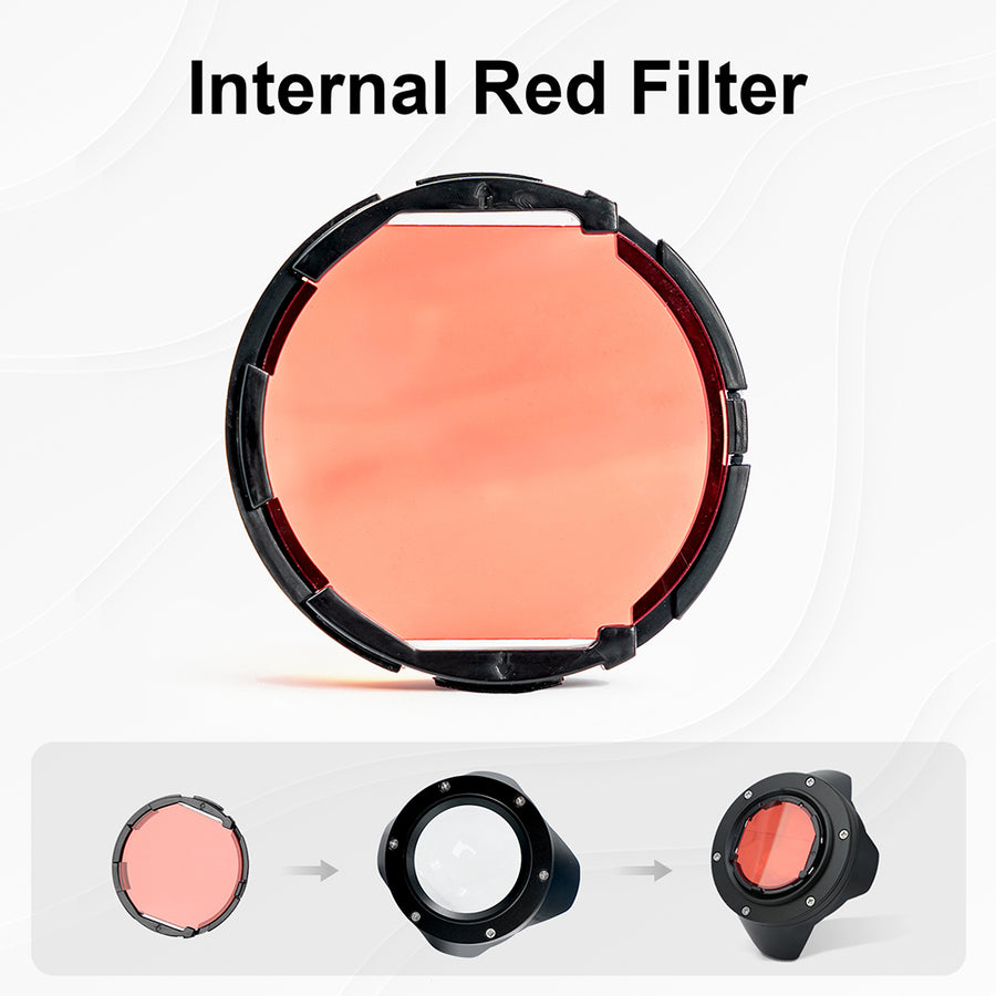 Divevolk Internal Red Filter for Wide angle convesion lens