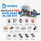 Divevolk SeaTouch 6 Pro Dual 12000 Lumen Deep Dive SL120 Kit Plus