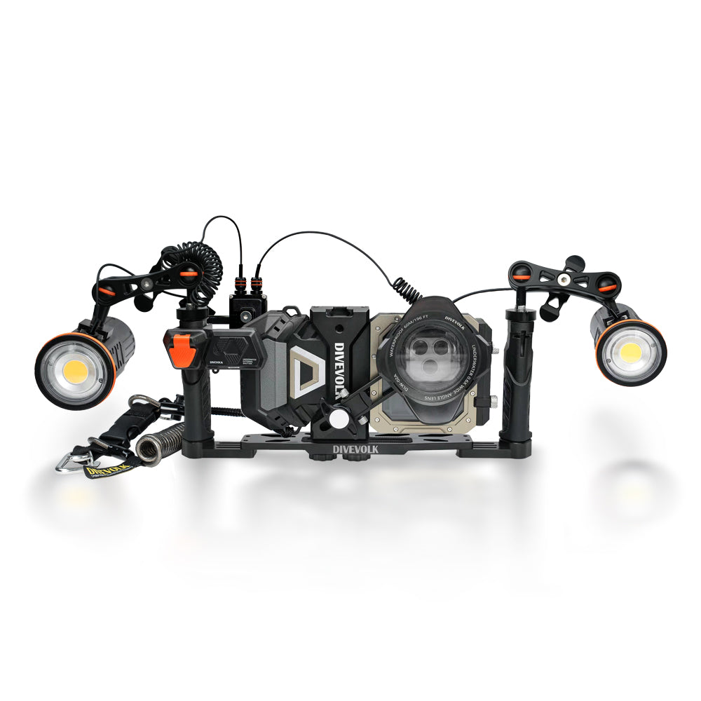 Divevolk SeaTouch 6 Pro Dual 5000 Lumen Deep Dive SL50 Kit