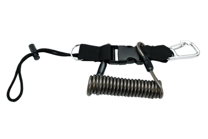 Coil Lanyard with multiple attachment points to secure Housing to Buoyancy Device