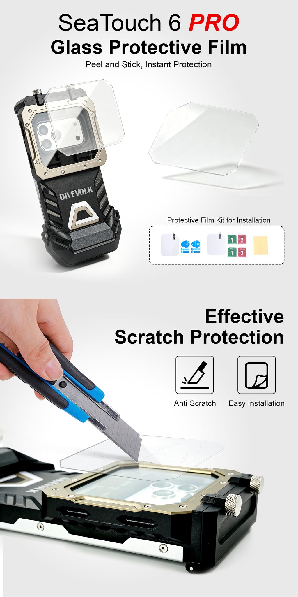 Glass protective film for SeaTouch 6 PRO (2pcs/set)