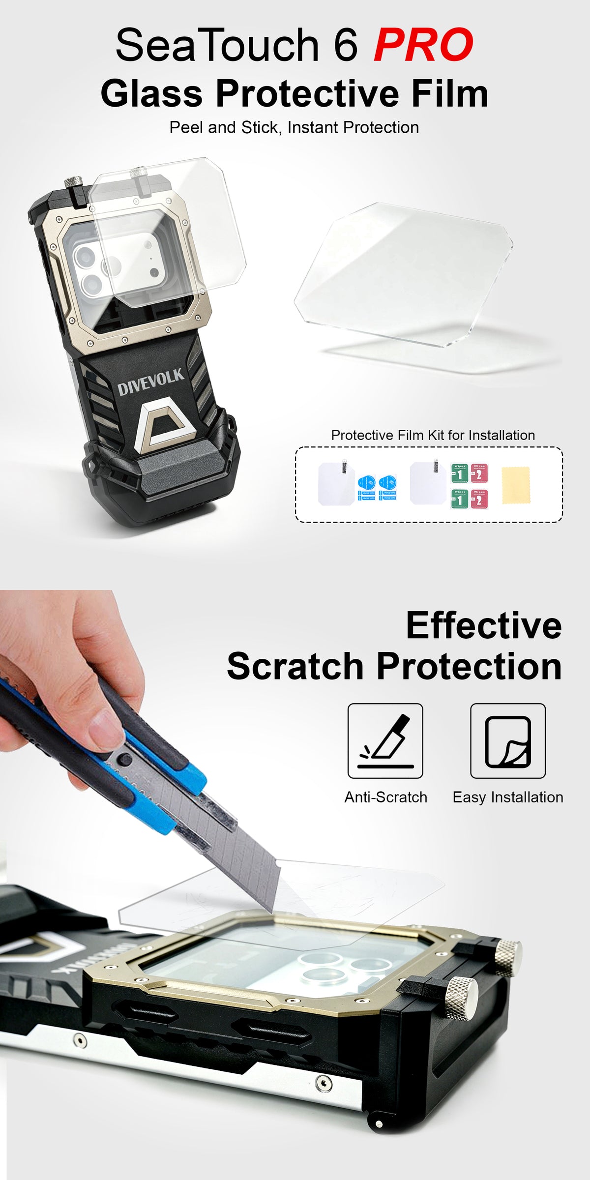 Glass protective film for SeaTouch 6 PRO (2pcs/set)