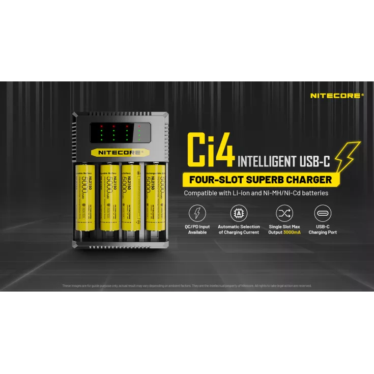 Nitecore Ci4 4-Bay USB-C Charger