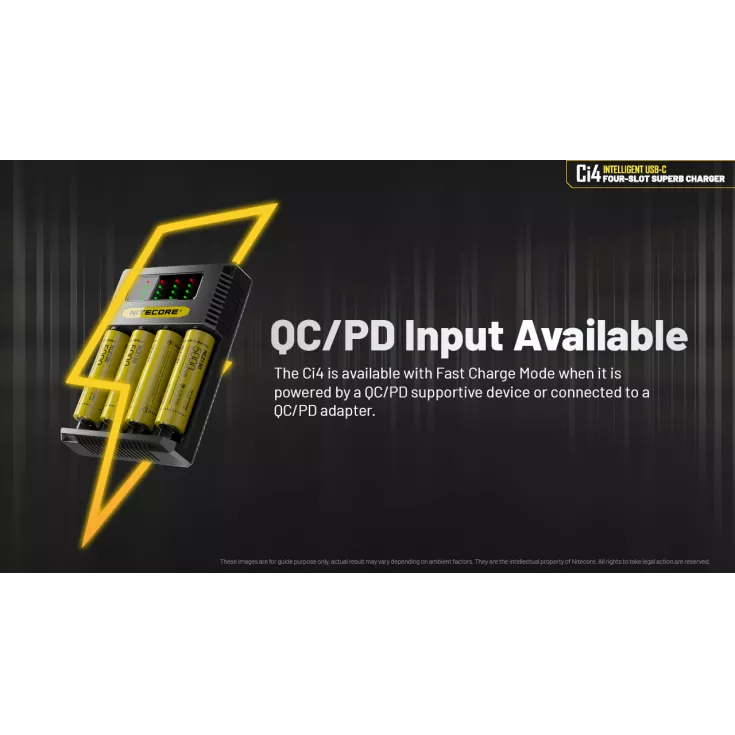 Nitecore Ci4 4-Bay USB-C Charger
