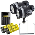 AOI Q1 Ultra Compact Strobe Dual Bundle with Split Cable & Batteries