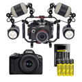 Canon R50 Camera & AOI Passion Combo Housing & Strobes