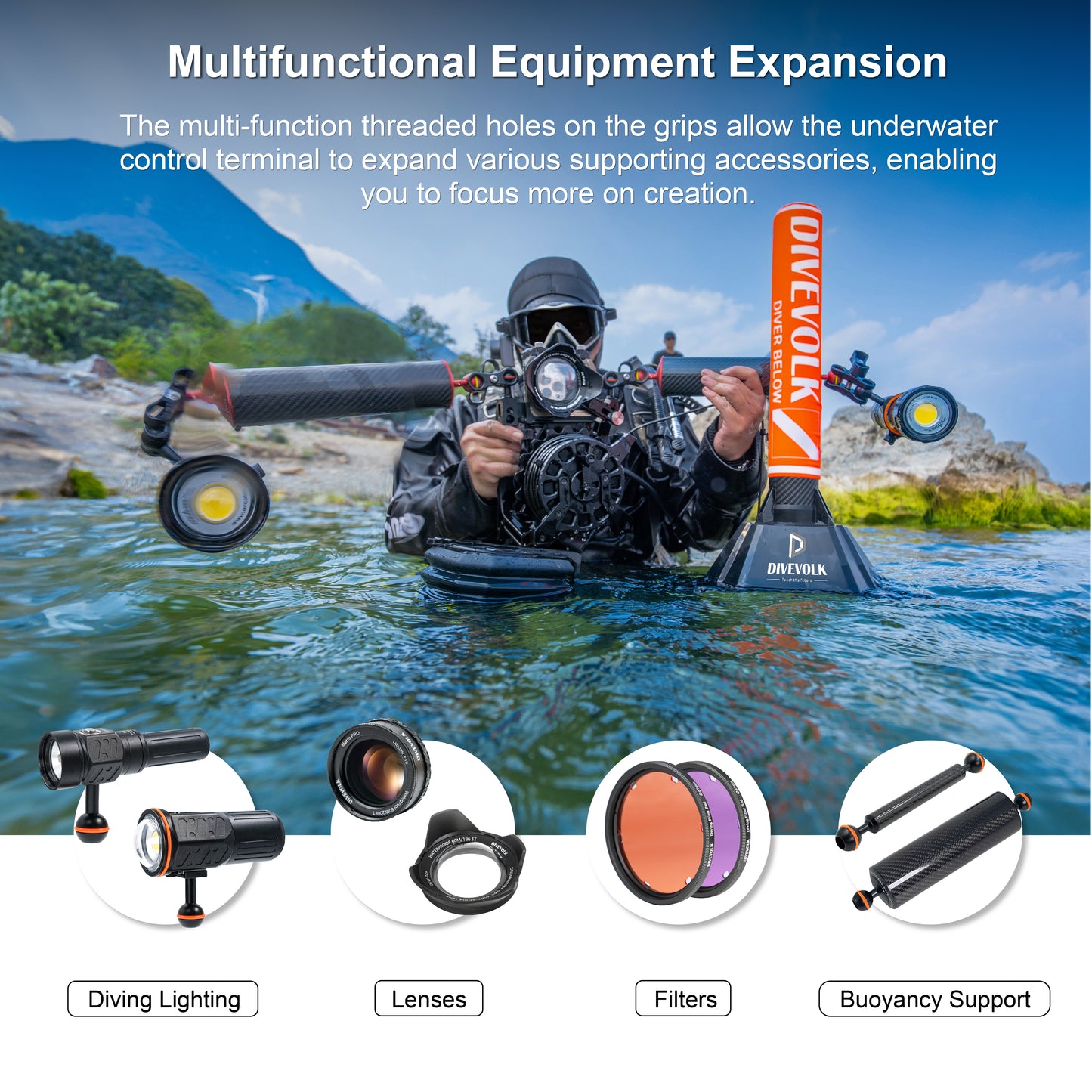 Divevolk SeaLink Underwater Smartphone Data Transmitter