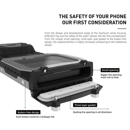 Divevolk SeaTouch 4 Max Plus Black Underwater Touchscreen Housing