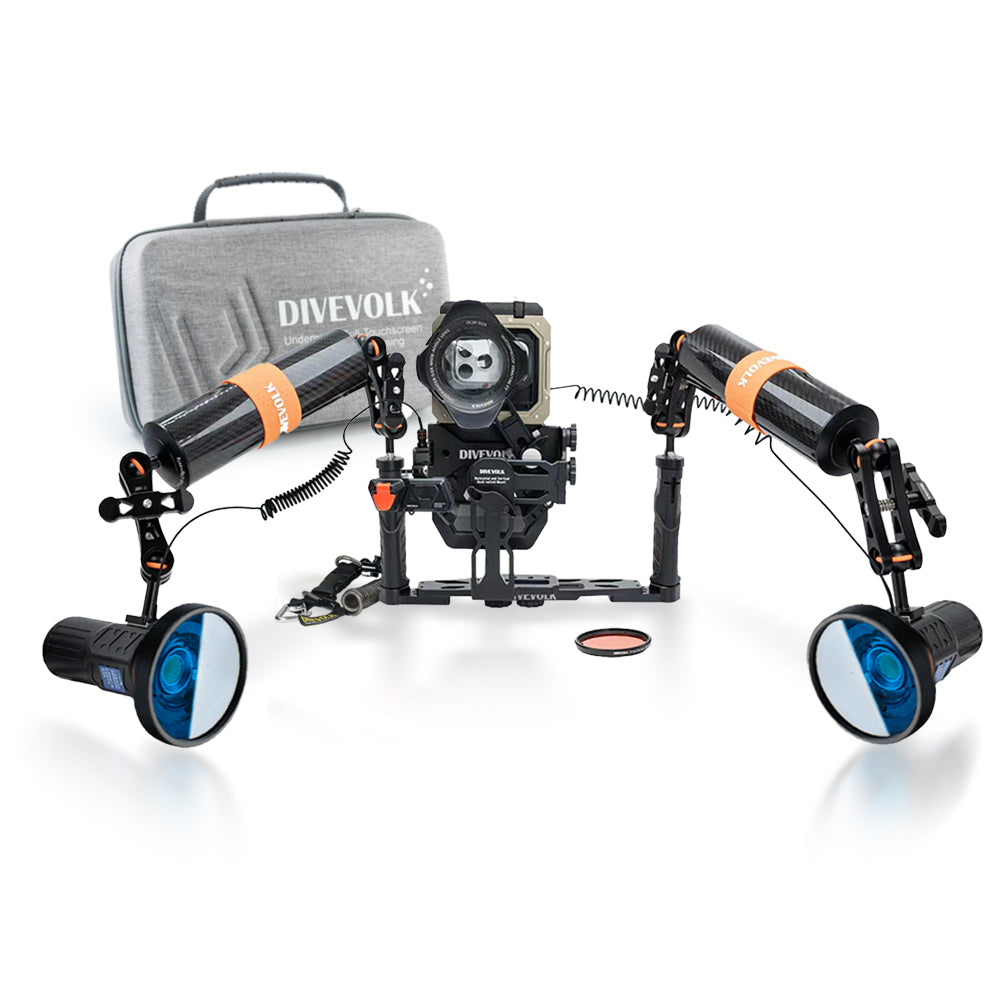 Divevolk SeaTouch 6 Pro Dual 12000 Lumen Ultimate SL120 Kit Plus