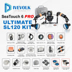 Divevolk SeaTouch 6 Pro Dual 12000 Lumen Ultimate SL120 Kit Plus
