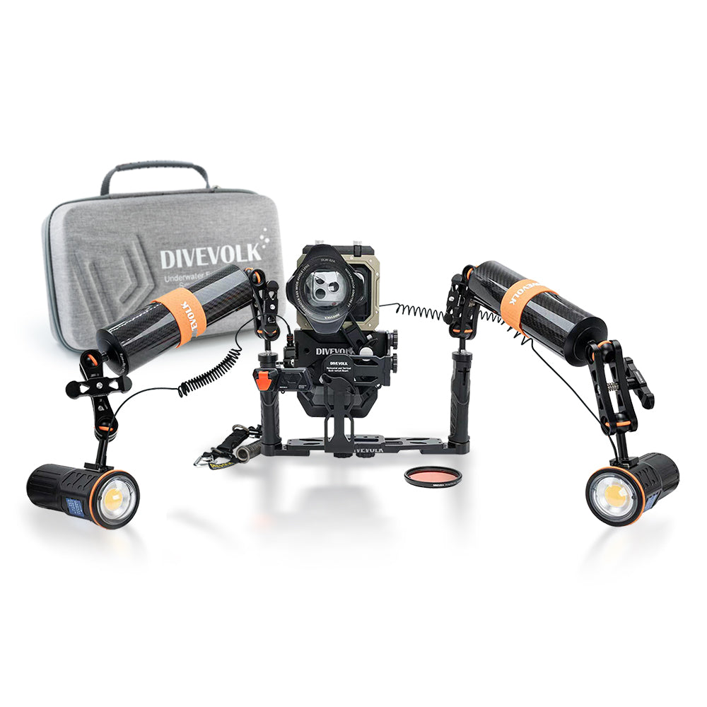 Divevolk SeaTouch 6 Pro Dual 5000 Lumen Ultimate SL50 Kit