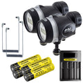 AOI Q1 Ultra Compact Strobe Dual Bundle with Cables & Batteries