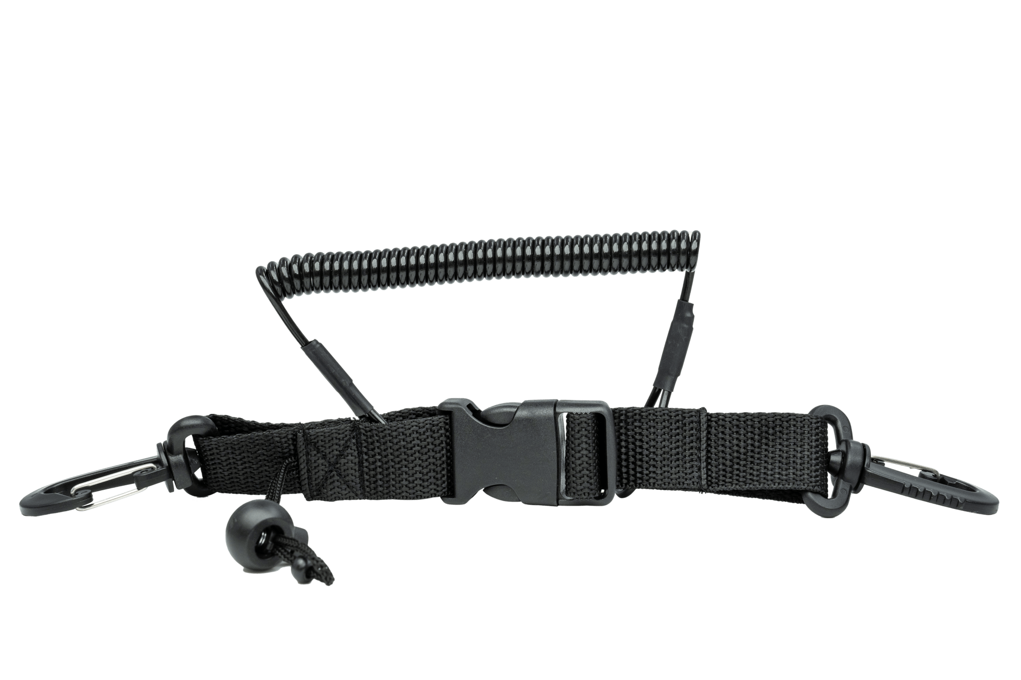 Coil Lanyard with multiple attachment points to secure Housing to Buoyancy Device