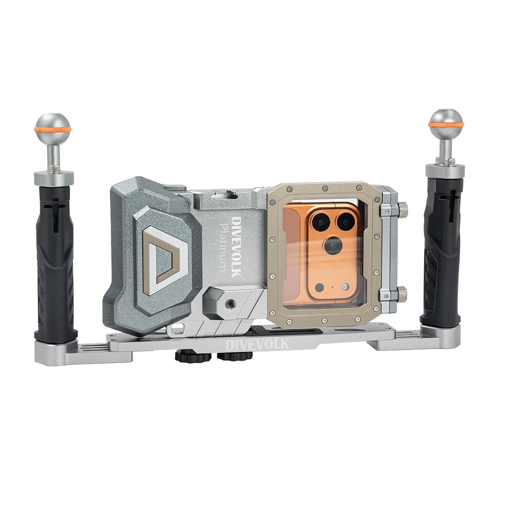 Divevolk Dual Handle Tray for Smartphone Housings (New Version)