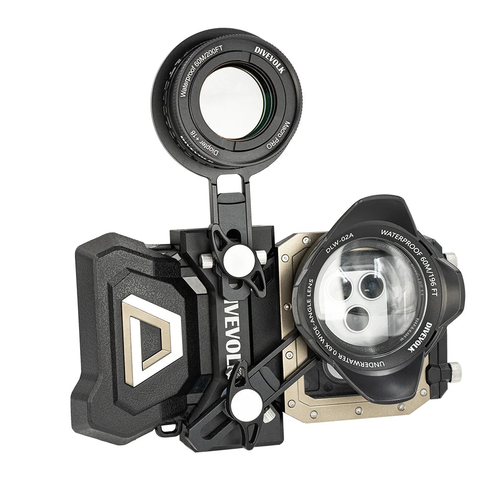 Divevolk Expansion Clamp with 67mm Lens Adapter for SeaTouch 6 Pro