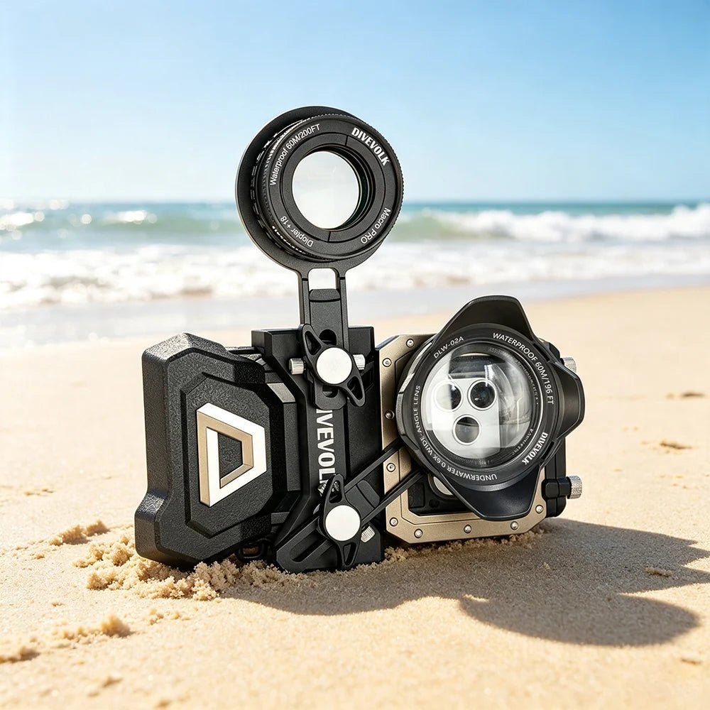 Divevolk Expansion Clamp with 67mm Lens Adapter for SeaTouch 6 Pro