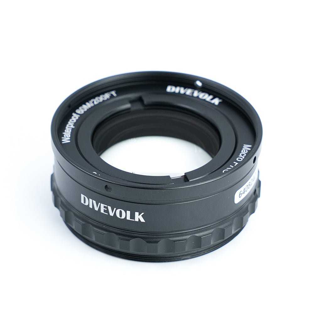 Divevolk Macro Lens PRO +18 | Underwater Close - Up Optical Wet Lens