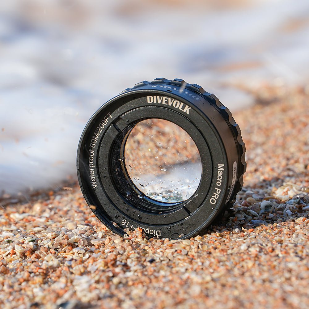 Divevolk Macro Lens PRO +18 | Underwater Close - Up Optical Wet Lens