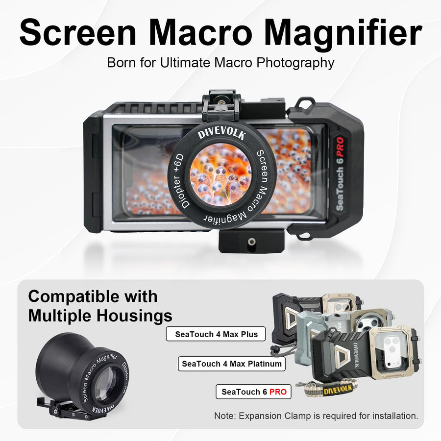 Divevolk Screen Macro Magnifier