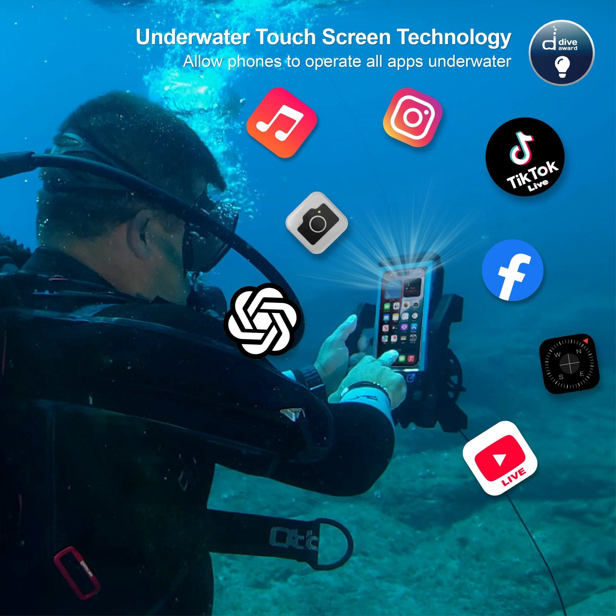 Divevolk SeaLink Underwater Smartphone Data Transmitter