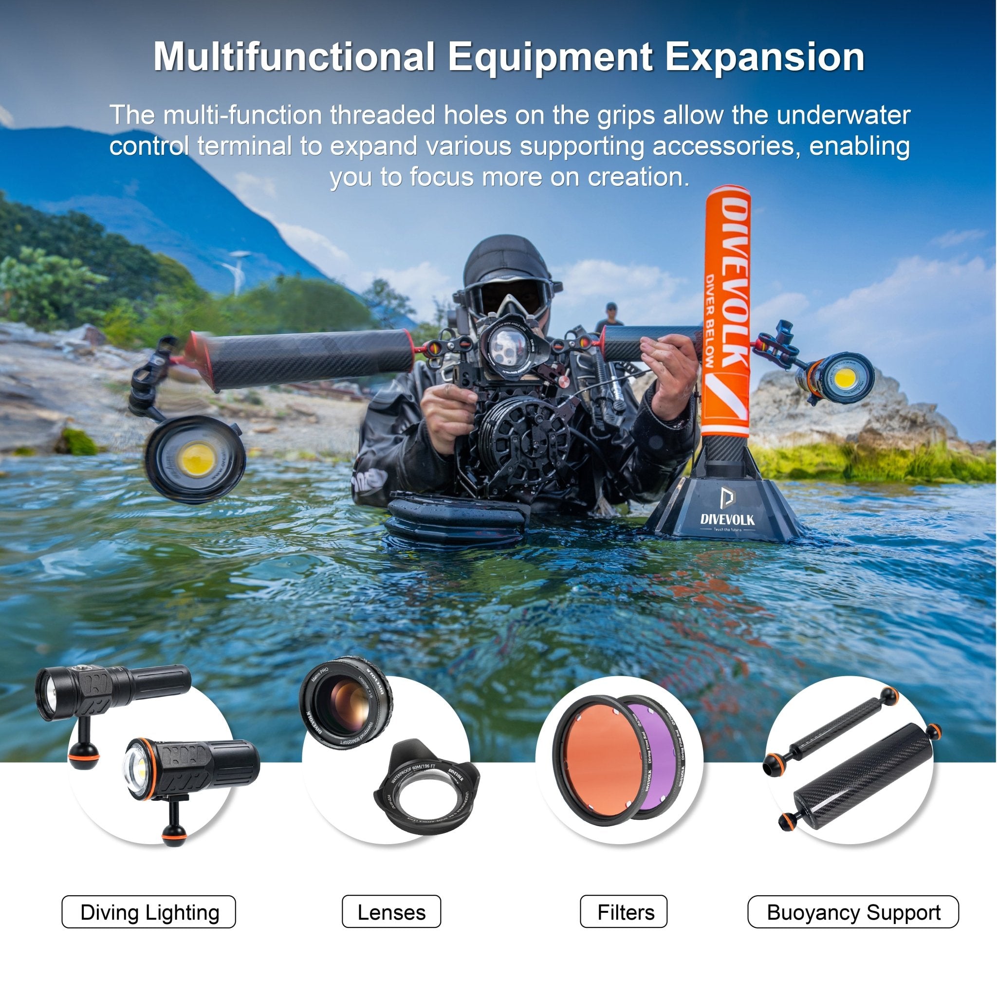Divevolk SeaLink Underwater Smartphone Data Transmitter