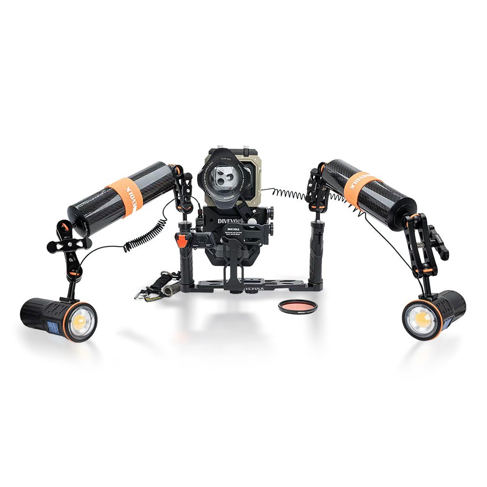 Divevolk SeaTouch 6 Pro Dual 5000 Lumen Ultimate SL50 Kit