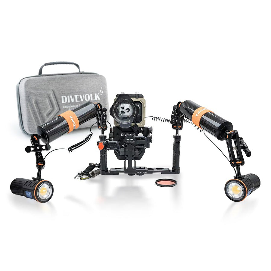 Divevolk SeaTouch 6 Pro Dual 5000 Lumen Ultimate SL50 Kit