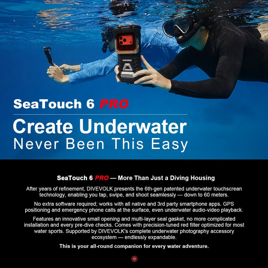 Divevolk SeaTouch 6 Pro Underwater Smartphone Housing