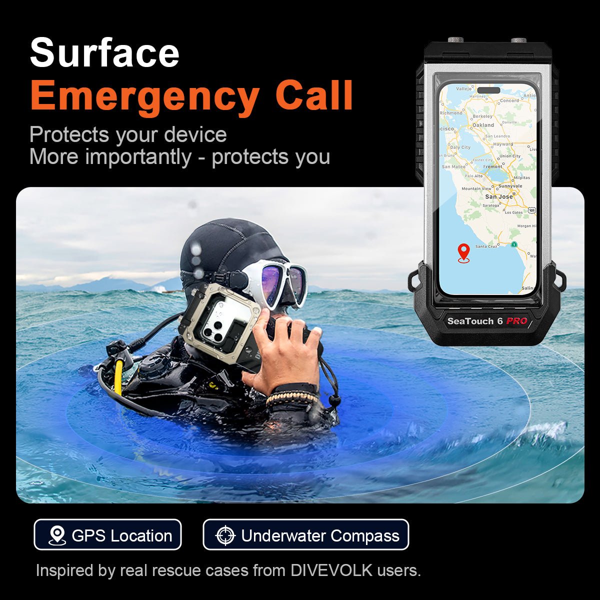 Divevolk SeaTouch 6 Pro Underwater Smartphone Housing