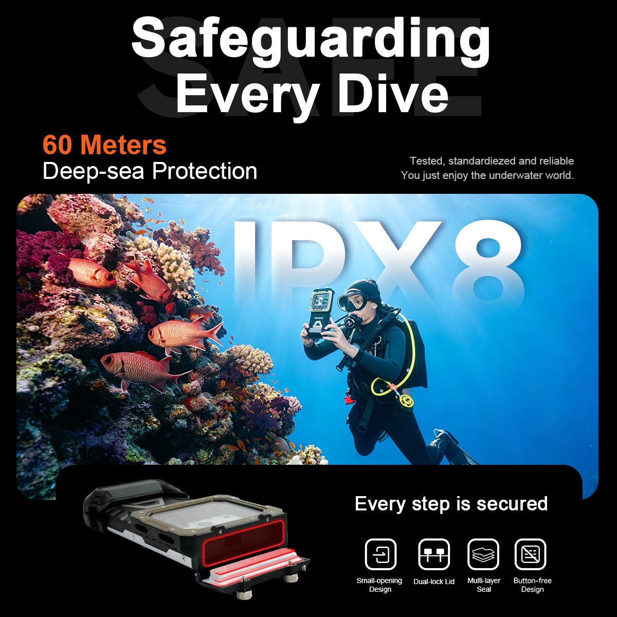 Divevolk SeaTouch 6 Pro Underwater Smartphone Housing