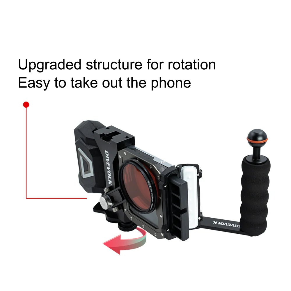 Divevolk Single Handle Tray for SeaTouch Underwater Smartphone Housings
