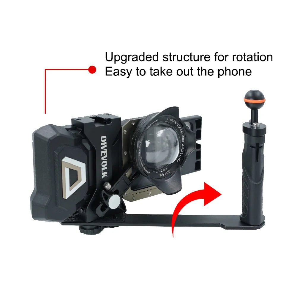 Divevolk Single Handle Tray for SeaTouch Underwater Smartphone Housings