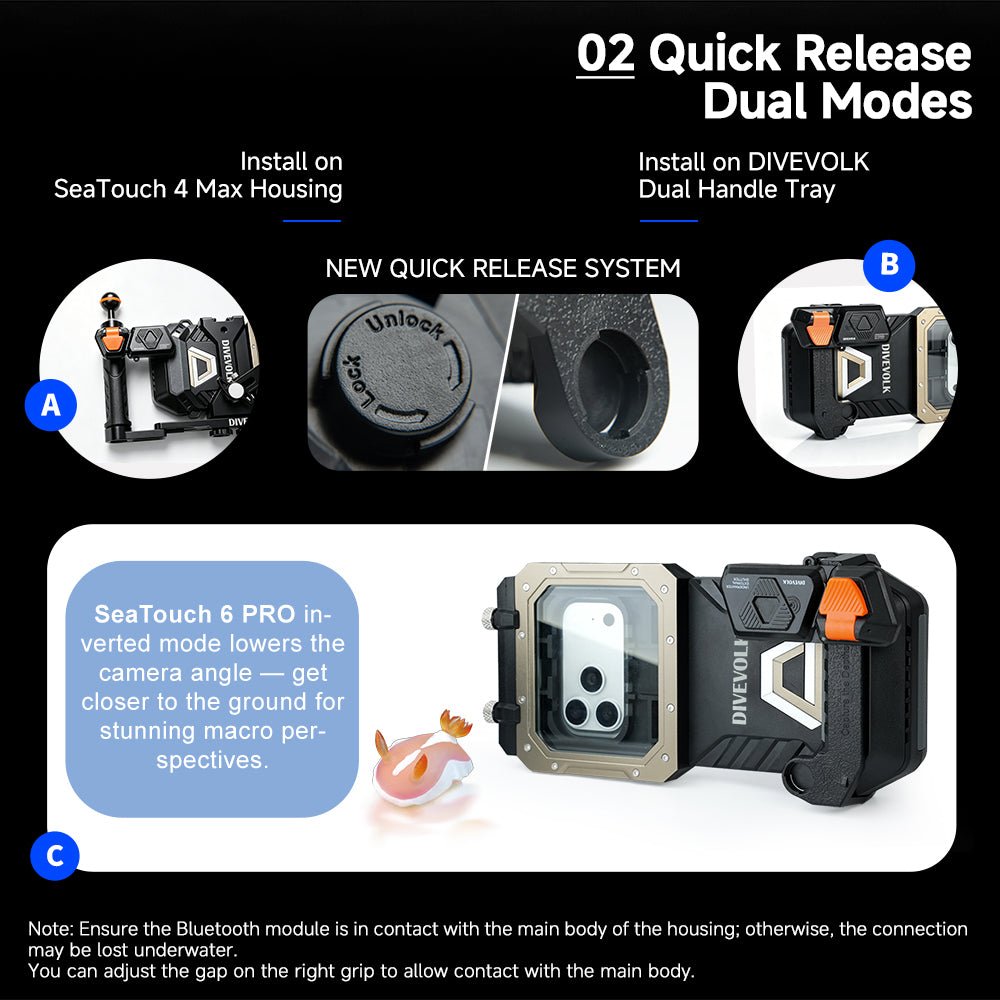 Divevolk Underwater External Shutter for both 4 Max and 6 Pro