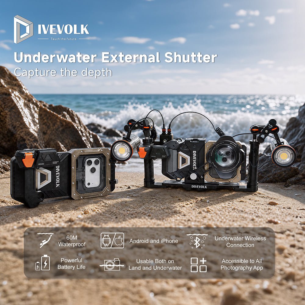 Divevolk Underwater External Shutter for both 4 Max and 6 Pro