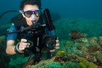 The Divevolk Seatouch 4 max Close up kit and SeaLight SL20 are a great choice for SCUBA divers interested in small subjects.